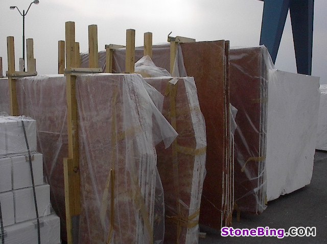 Rosso Alicante Marble Slab