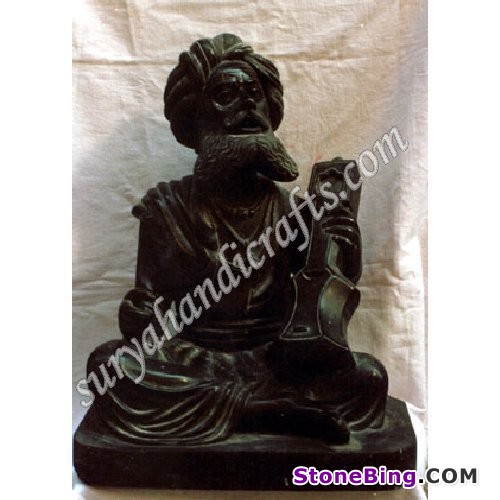 Black Marble Statue