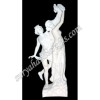 European Couple Marble Statue