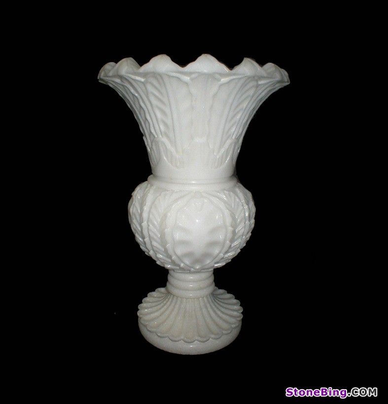 Full Carved Marble Vase