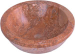 Golden Travertine Lip-Sink