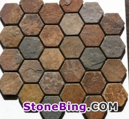 Cottage Slate Mesh Tile