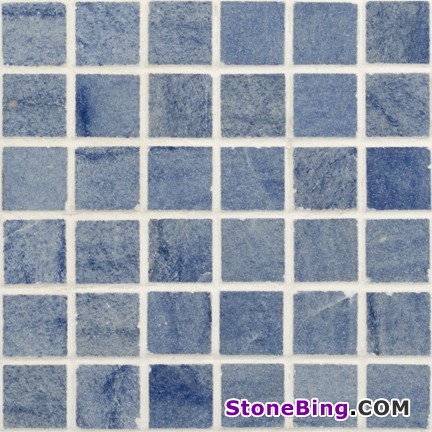 Blue Macaubas Marble Mosaic