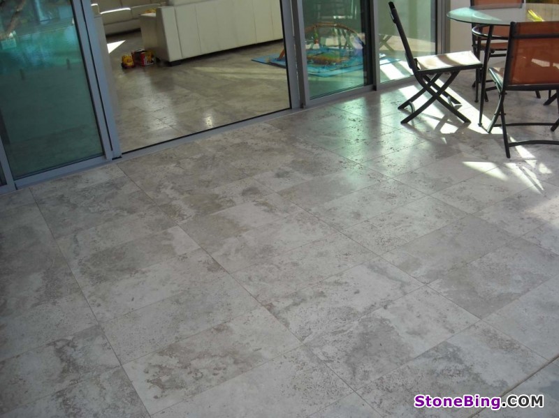Variegato Travertine tiles application cases
