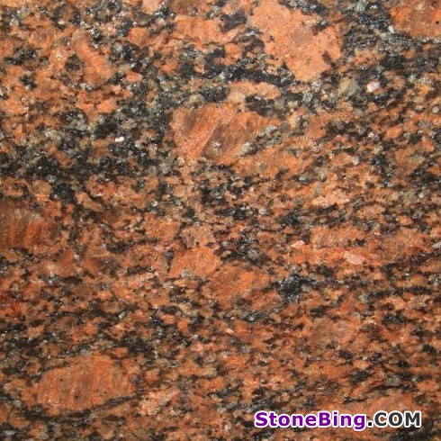 Coral Mahogany Granite Tile