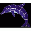 Pool Mosaic Dolphin (Large)