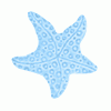 Pool Mosaic Starfish (Blue)