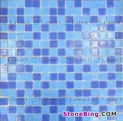 Blue Pool Mosaic Tile EMHG002