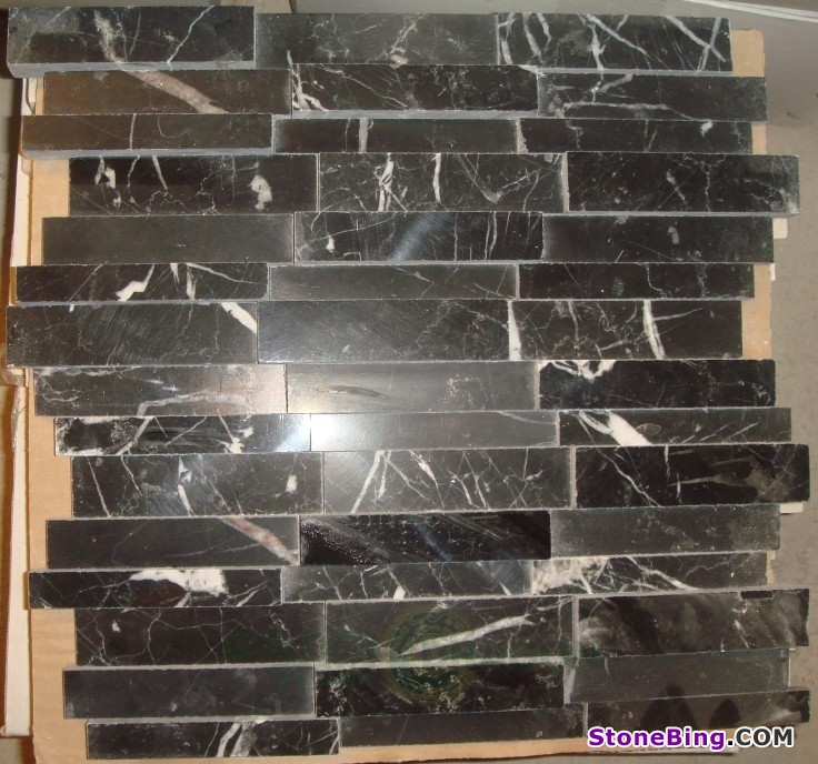 Black Marble Mosaic Tile