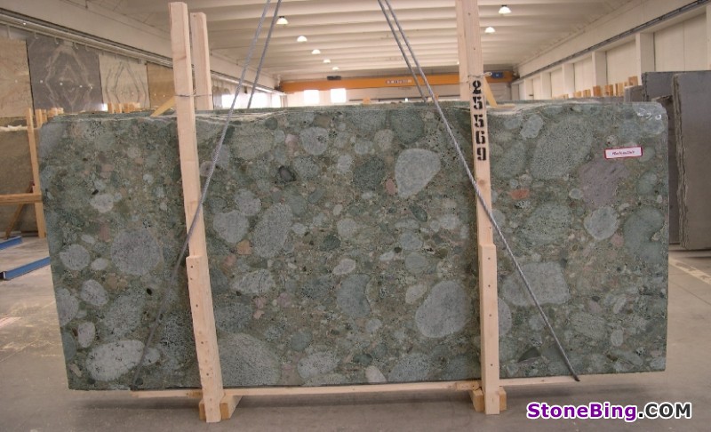 Jurassic Green Granite Slab