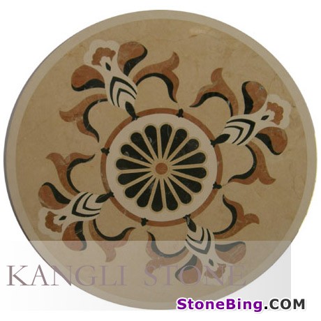 Marble Waterjet Medallion KWP-023