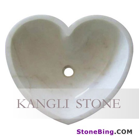Heart Shape Marble Sink KSK-801