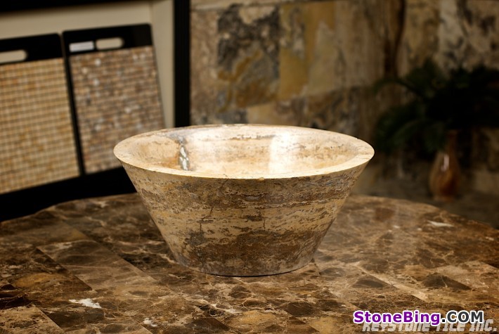 Scabos Travertine Sink