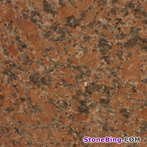 Vermelho Coral Granite Tile