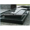 Cross Black Tombstone Granite