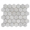 Hexagon Bianco Carrara Mosaic