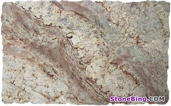 Sienna Bordeaux Granite Slab