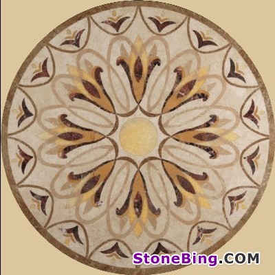 Marble Waterjet Medallion WJ-008