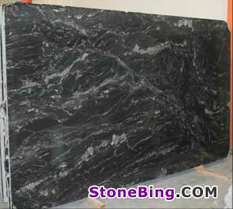 Amazon Black Granite Slab
