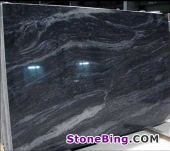 Brass Blue Granite Slab