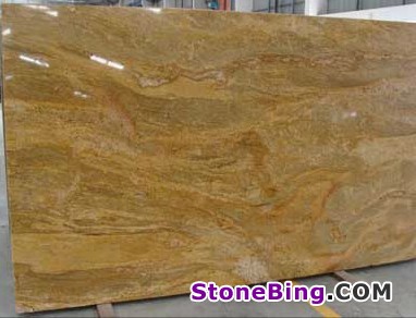 Golden Exotica Granite Slab