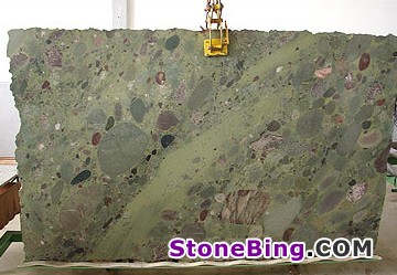 Twister Green Granite Slab