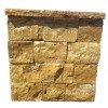 Yellow Travertine Garden Wall Stone