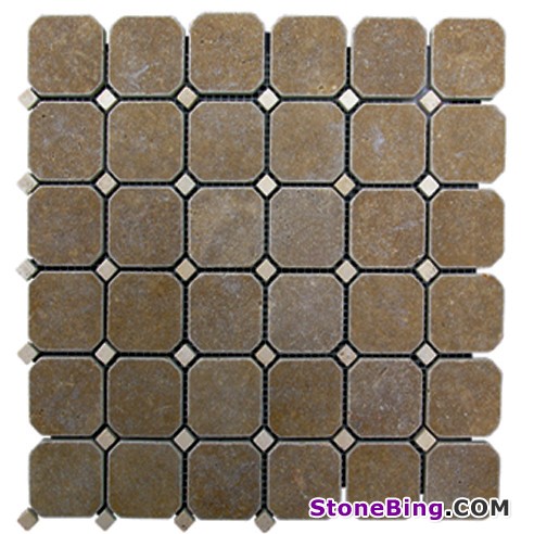 Noche Travertine Mosaic