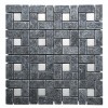 Black and White Mixed Marble Mosaic