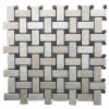 Burdur Beige Basket Weave Mosaic