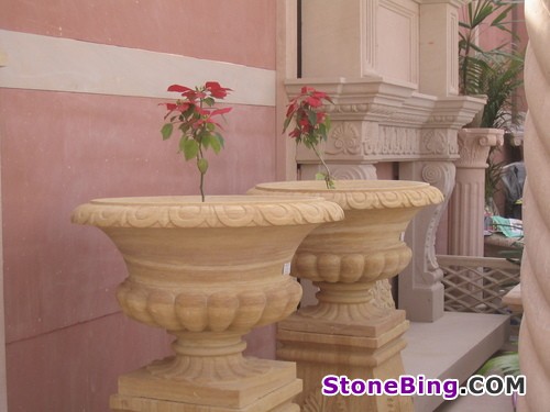 Stone Flower Pot