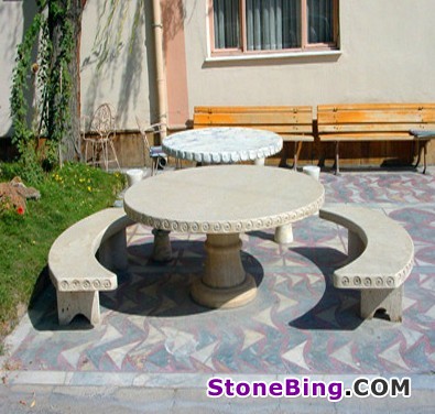 Stone Table and Benches