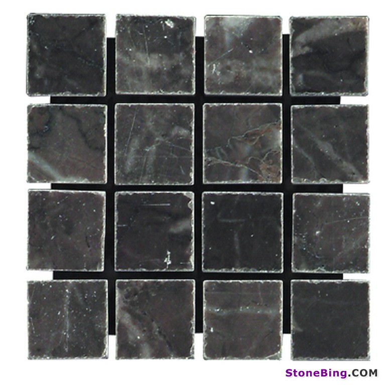 Aegean Gray Marble Mosaic