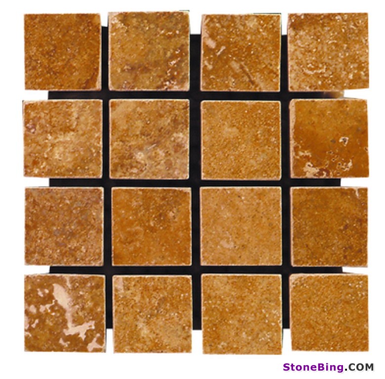 Yellow Travertine Mosaic