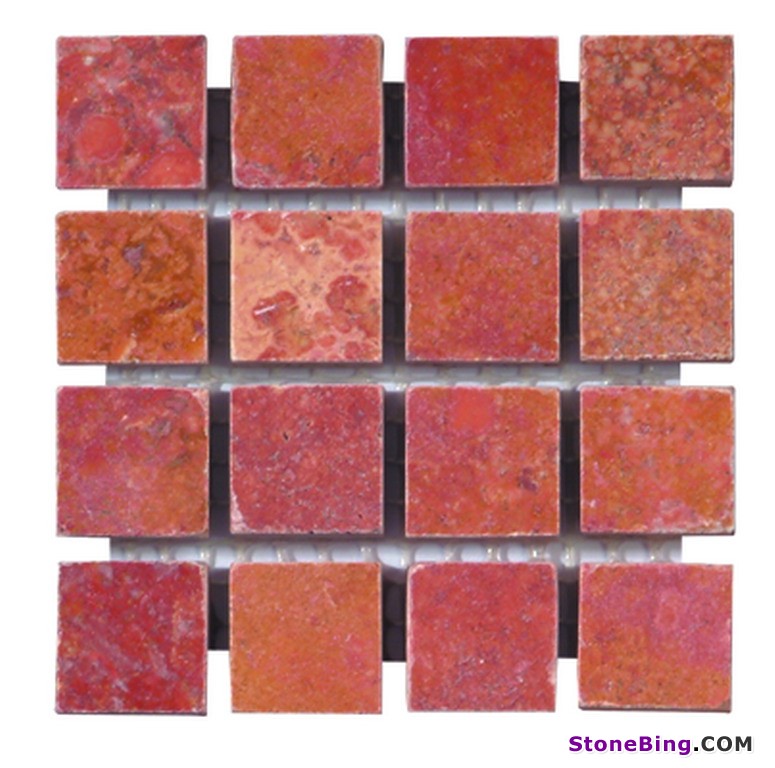 Gordion Rose Travertine Mosaic