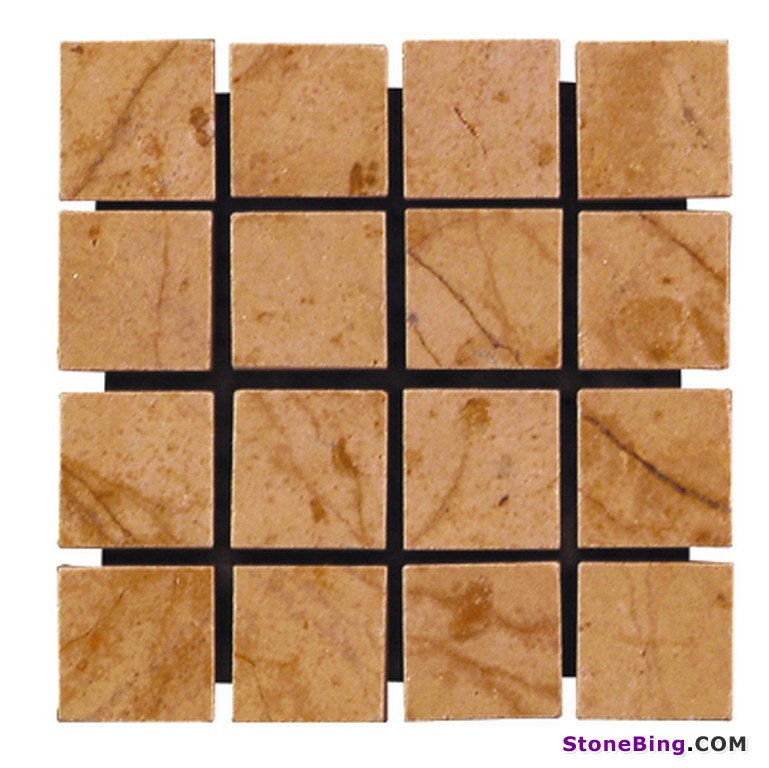 Golden Tobacco Travertine Mosaic