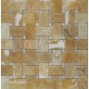 Basket Weave Honey Onyx Mosaic