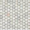 Hexagon Milas White Marble Mosaic