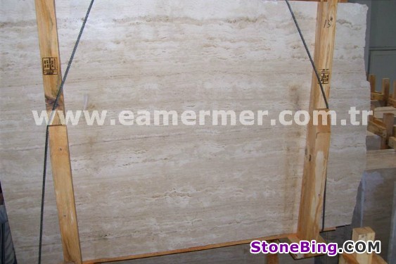 Crema Travertine Slab