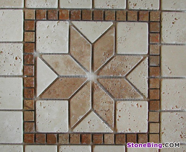 Travertine Medallion M010