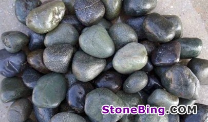 Dark Green River Pebbles