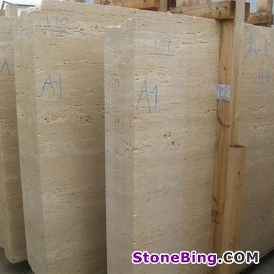 Light Travertine Slab