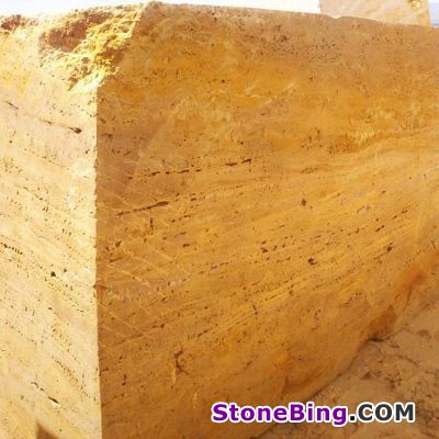 Yellow Travertine Block