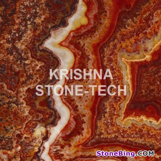 Red Fantasy Onyx Tile