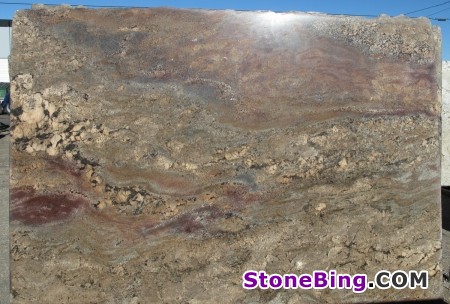 Crema Bordeaux Granite Slab