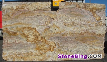 Sienna Bordeaux Granite Slab