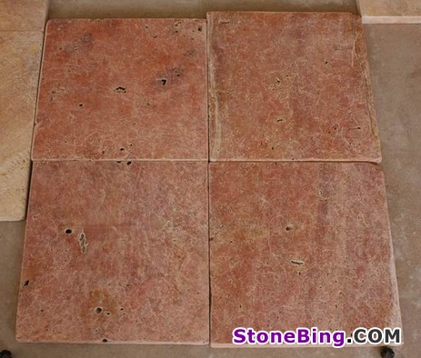 Orange Travertine Tile