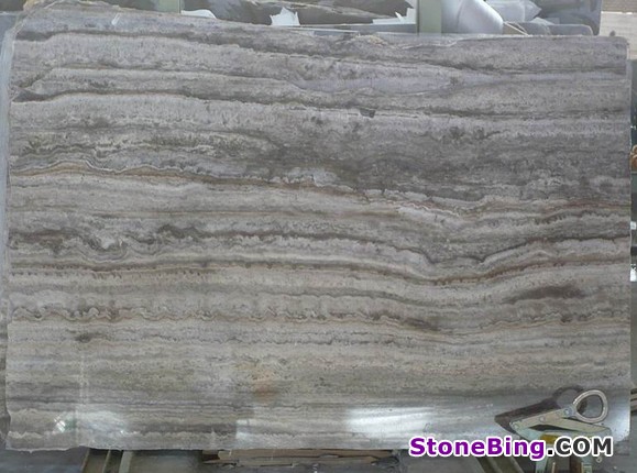 Silver Travertine Slab