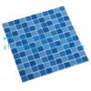 Swimming pool glass mosaic