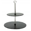 slate 2 Tier Cake Stand